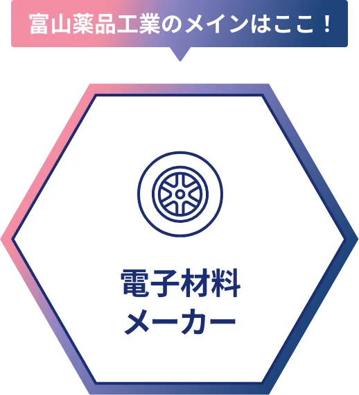 富山薬品工業はここ！電子材料メーカー